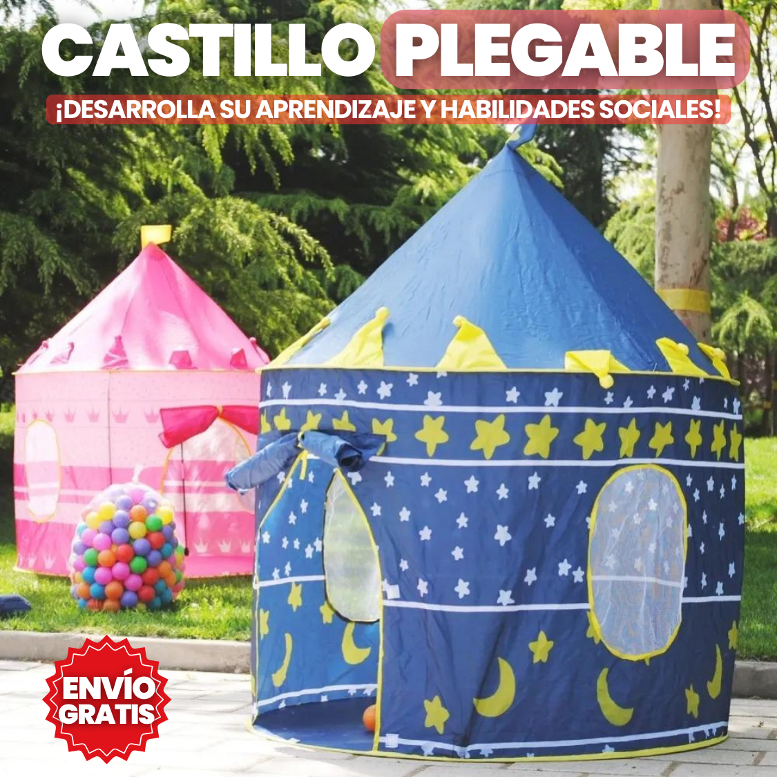 Castillo plegable para niños on sale