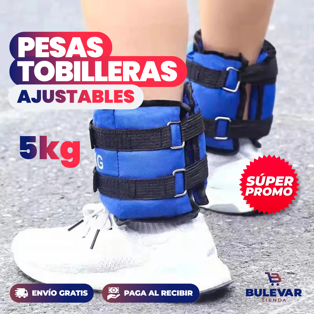 Pesas De Tobillo Ajustables – Juego De 2 De 1 Lb Cada Una, Neopreno Suave – Para Yoga, Pilates, Running O Rehabilitación