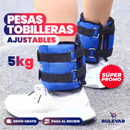 PESAS TOBILLERAS AJUSTABLES 5Kg