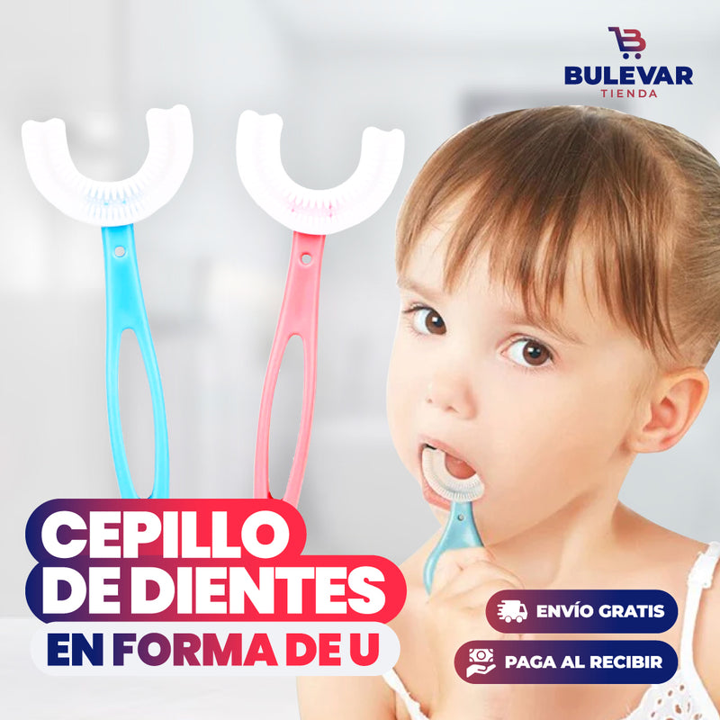 CEPILLO DE DIENTES EN FORMA DE U PARA NIÑOS