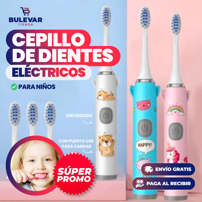 CEPILLO DE DIENTES ELÉCTRICO PARA NIÑOS