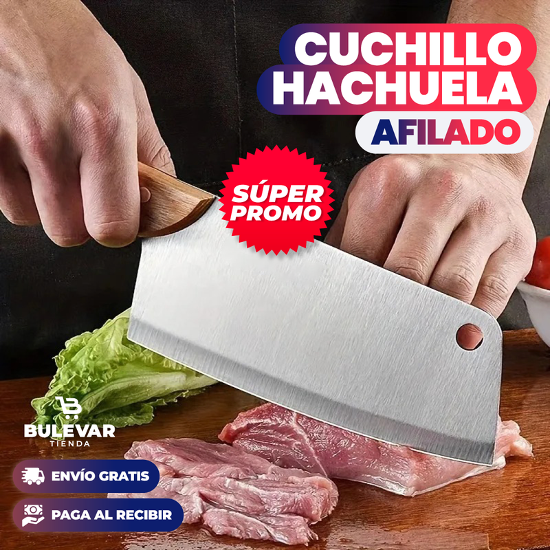 CUCHILLO HACHUELA AFILADO PARA CARNES