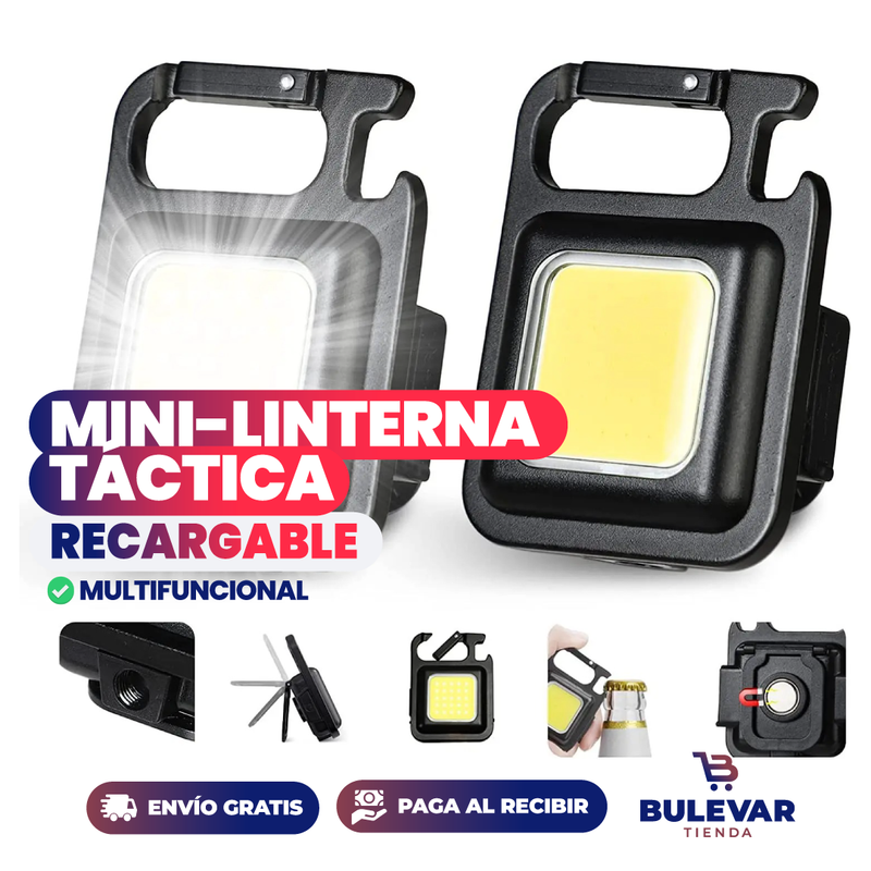 MINI LINTERNA TÁCTICA LED RECARGABLE