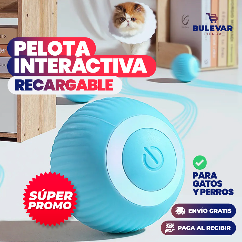 PELOTA INTERACTIVA RECARGABLE PARA GATOS