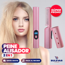 PEINE ALISADOR 3D 2 EN 1 + RECARGABLE Y PORTÁTIL