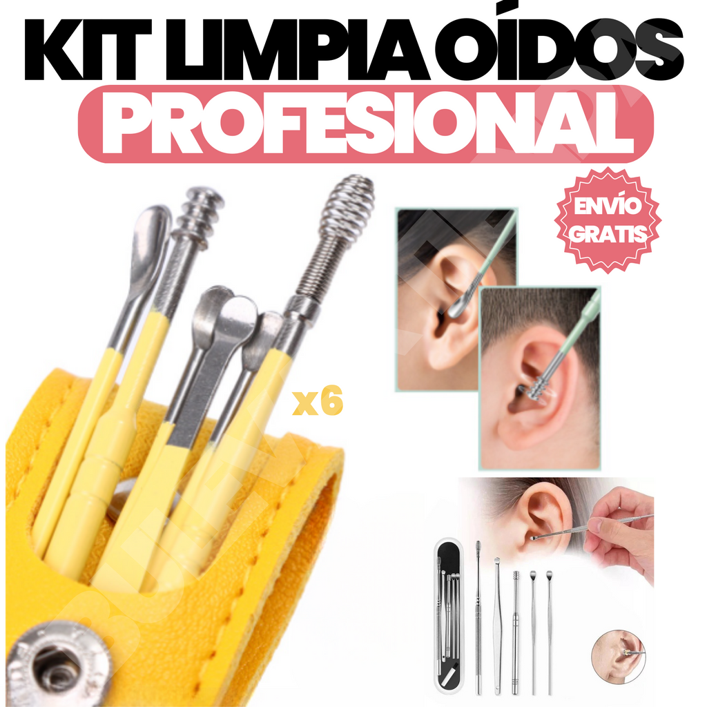 Kit de Limpieza de Oidos Profesional 6pcs – Tu Tienda Colombia