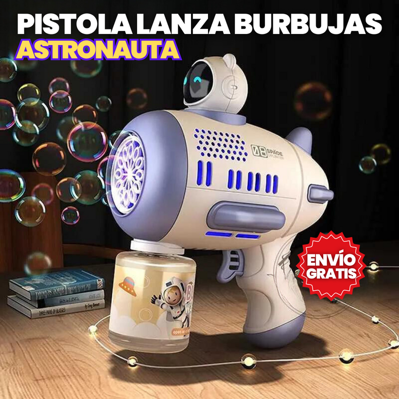 PISTOLA DE BURBUJAS ASTRONAUTA🐱‍🚀