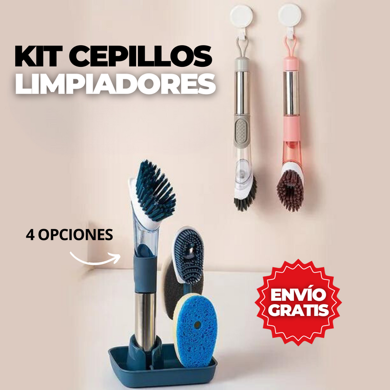 KIT DE CEPILLOS PARA LIMPIEZA