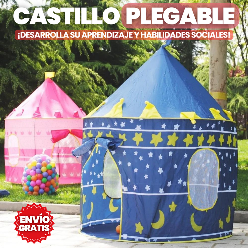 CARPA CASTILLO PLEGABLE PARA NIÑO Y NIÑA