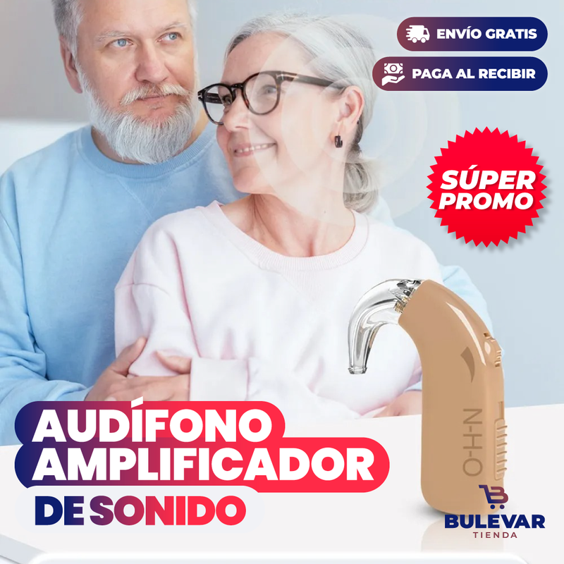 AUDÍFONO AMPLIFICADOR DE SONIDO PARA LA SORDERA