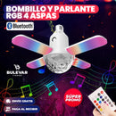 BOMBILLA LED COLORIDA Y PARLANTE BLUETOOTH