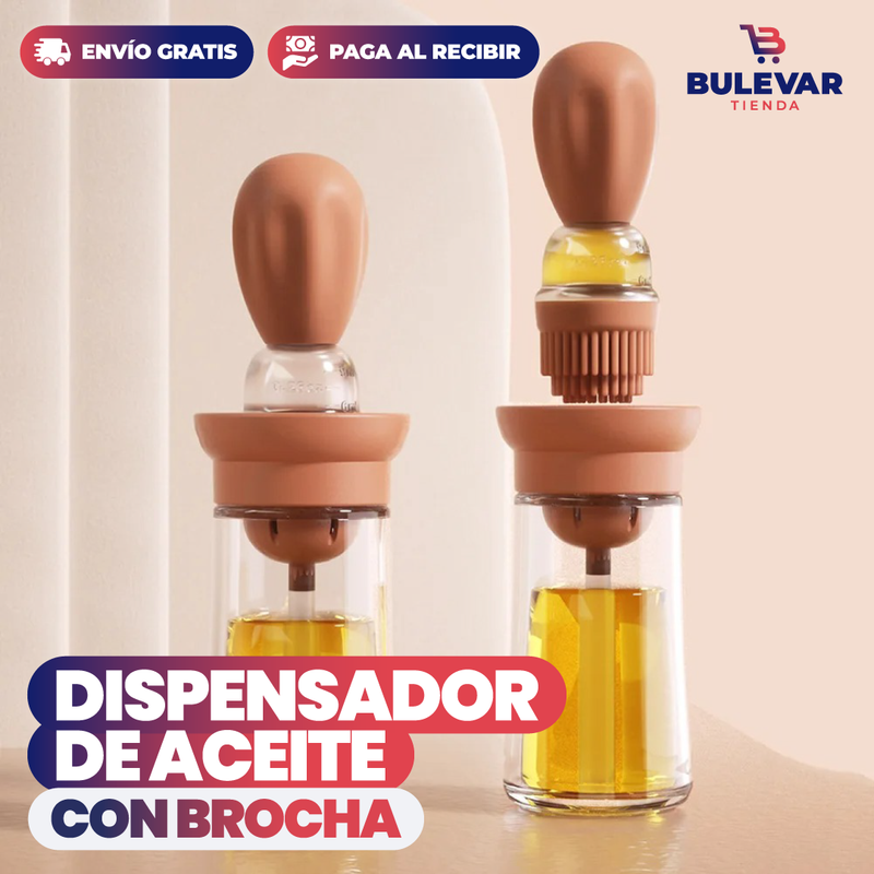 DISPENSADOR ACEITE GOTERO Y BROCHA