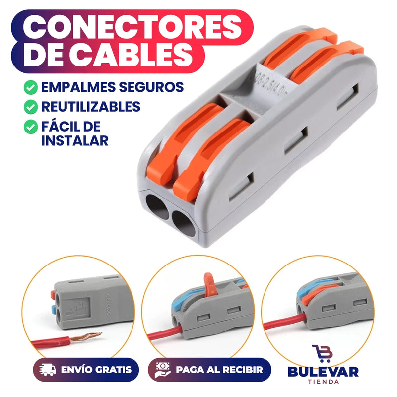 CONECTORES DE CABLES PACK X10