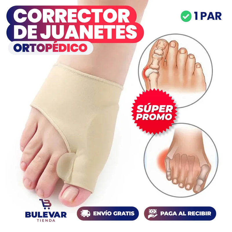 PAR CORRECTOR ORTOPÉDICO DE JUANETES