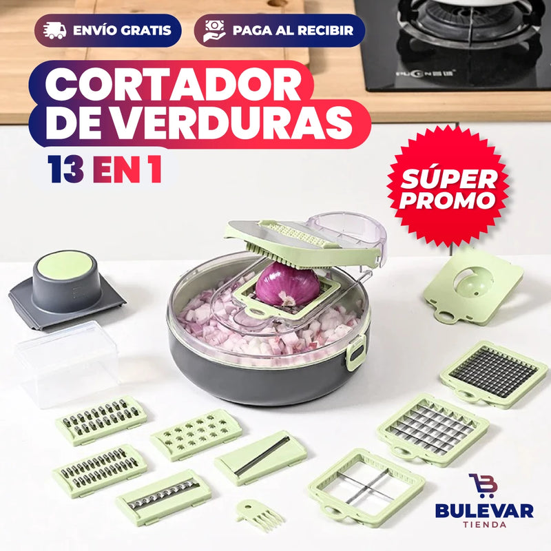 CORTADORA Y PICADORA DE VERDURAS 13 EN 1