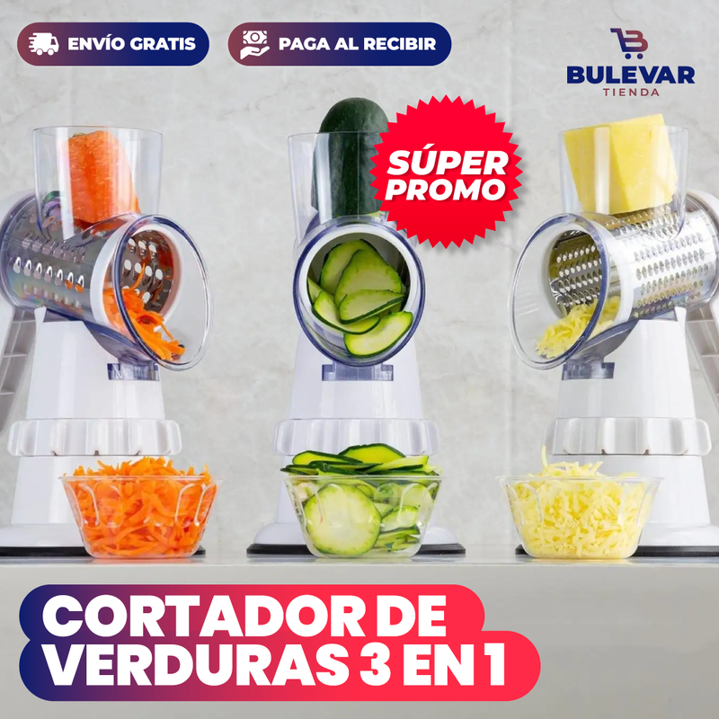 CORTADOR DE VERDURAS 3 EN 1