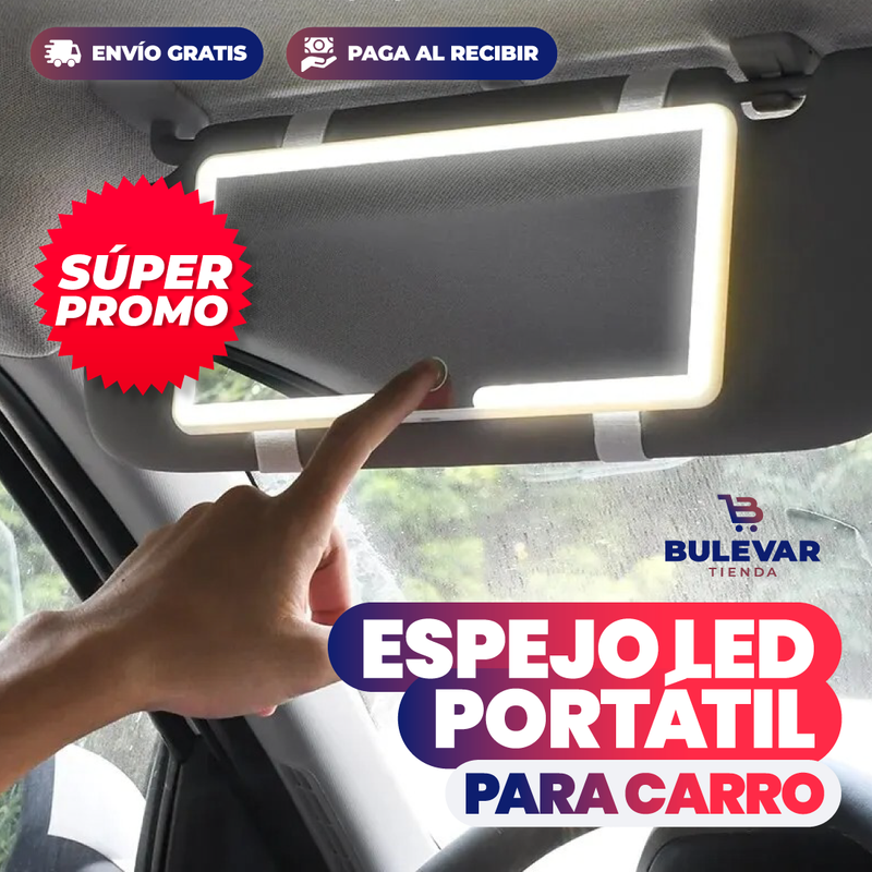 ESPEJO LED PORTÁTIL PARA CARRO