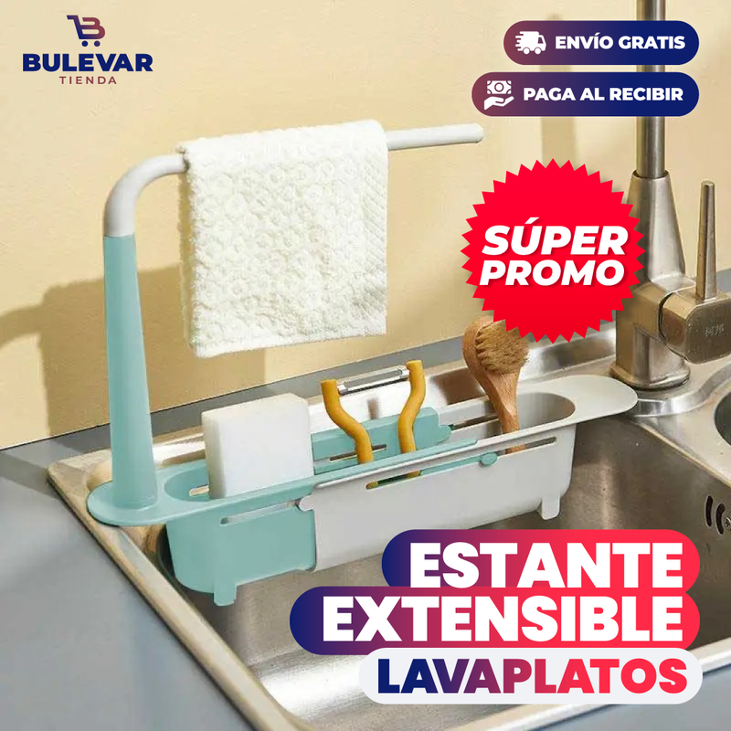 PROMO X2 ESTANTE EXTENSIBLE PARA UTENSILIOS DE LAVAPLATOS