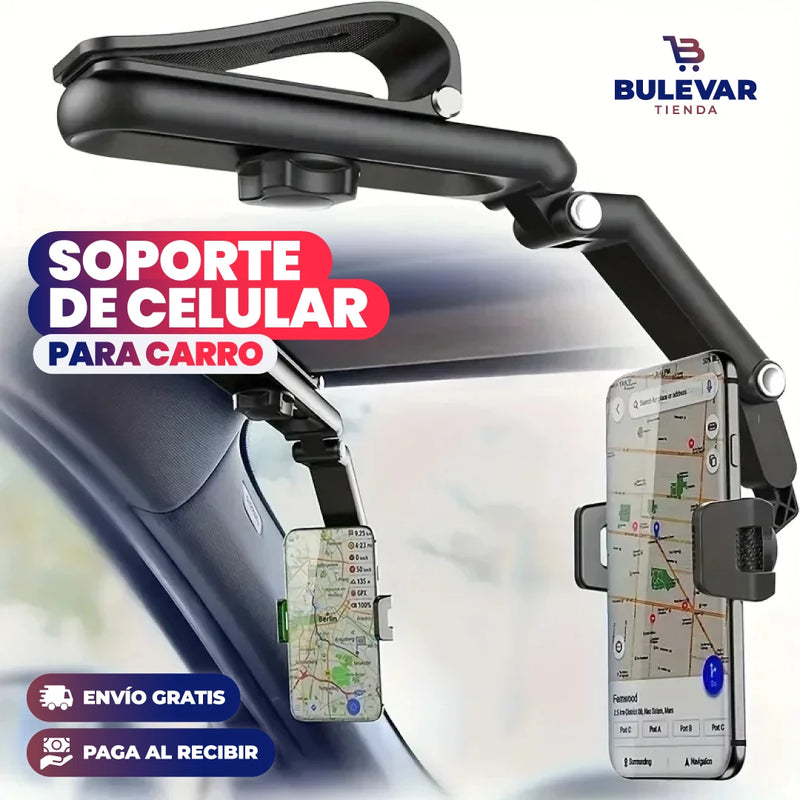 SOPORTE DE CELULAR PARA CARRO MULTIFUNCIONAL