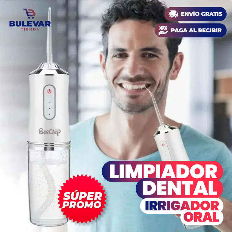 LIMPIADOR DENTAL, IRRIGADOR ORAL RECARGABLE