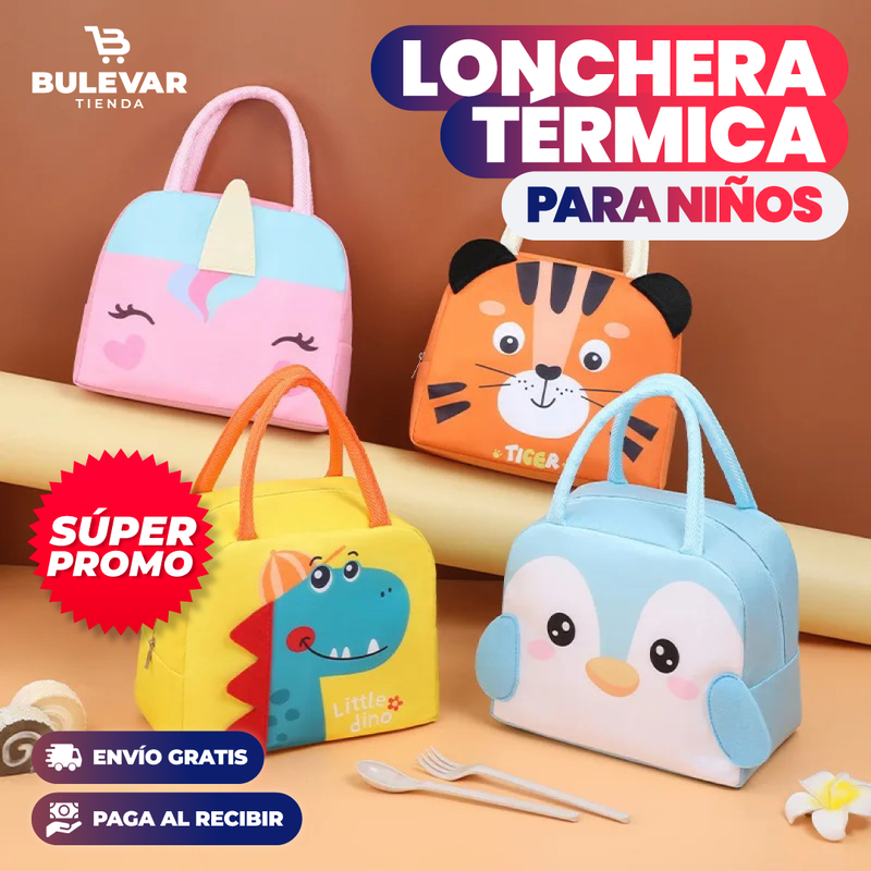 Lonchera para niñas, lonchera para niños, lonchera térmica para la escuela,  picnic, trabajo, senderismo, playa, bolsa térmica portátil para