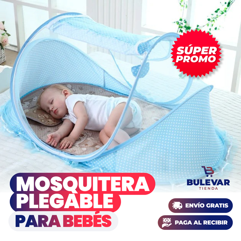 MOSQUITERA PLEGABLE PARA CUNA DE BEBÉS 0 A 3 AÑOS