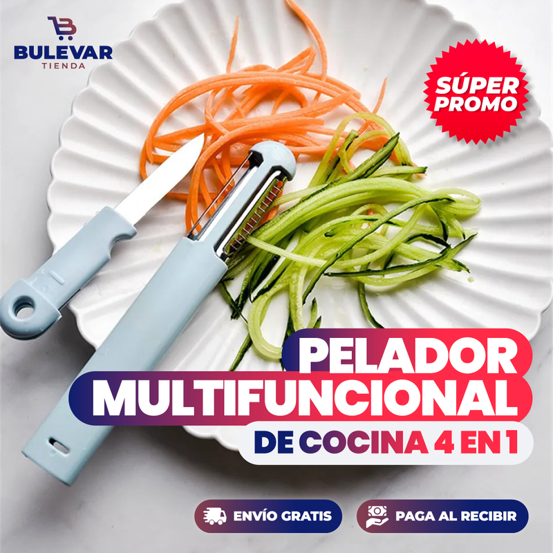 PELADOR MULTIFUNCIONAL DE COCINA 4 EN 1