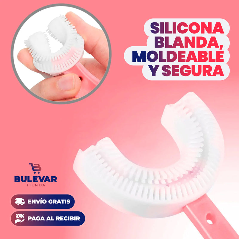 CEPILLO DE DIENTES EN FORMA DE U PARA NIÑOS