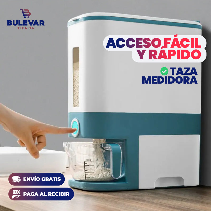 DISPENSADOR DE ARROZ PARA COCINA A PRUEBA DE HUMEDAD