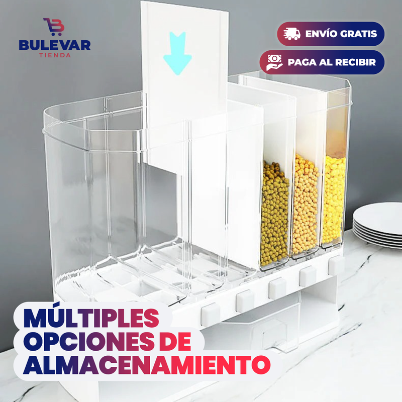 DISPENSADOR AUTOMÁTICO DE GRANOS PARA COCINA