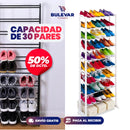 Organizador zapatos 10 niveles Zig zag Cotidiana