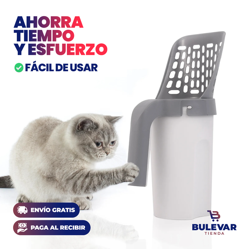 PALA ARENA DE GATO CON BOLSA DE RECARGA