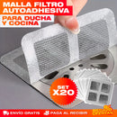 SET X 20 MALLAS FILTRO AUTOADHESIVA PARA DUCHA Y COCINA