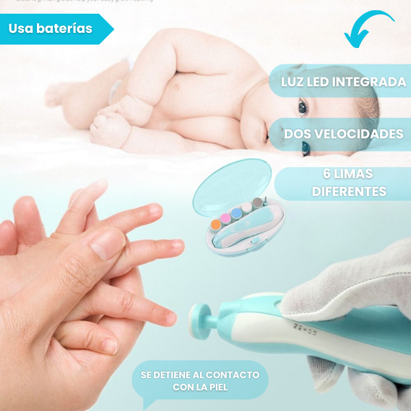 LIMADOR DE UÑAS ELÉCTRICA PARA BEBES Y NIÑOS 👶