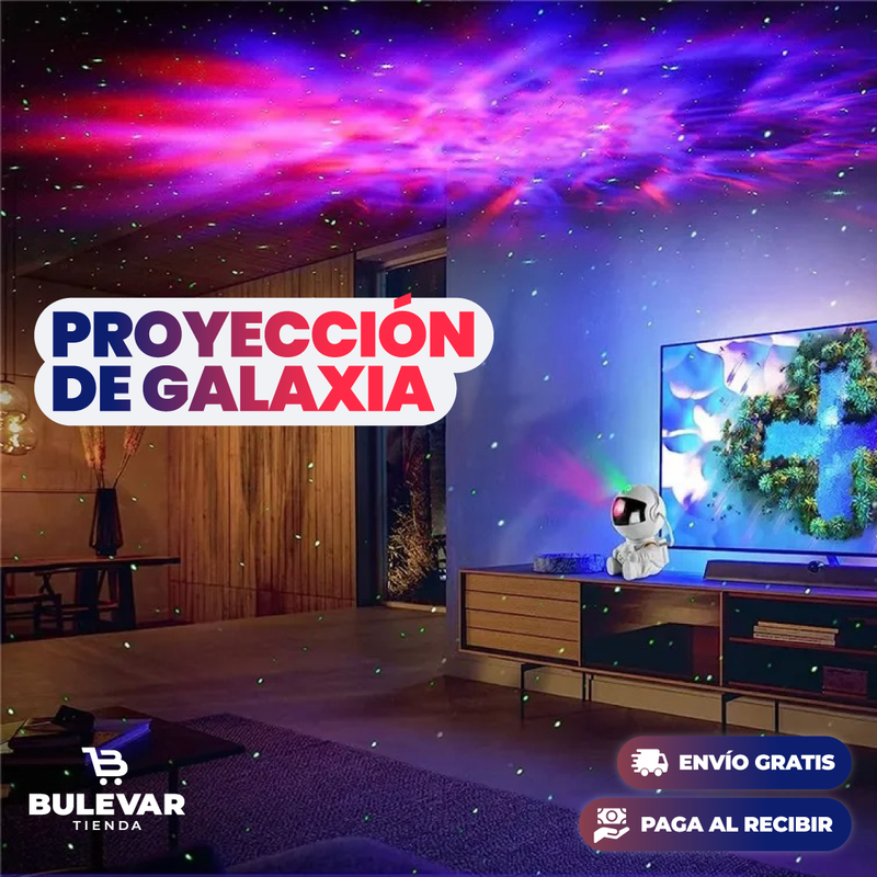 ASTRONAUTA PROYECTOR LED DE GALAXIAS