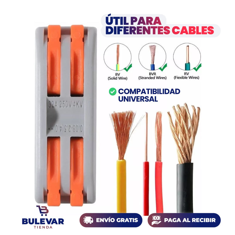 CONECTORES DE CABLES PACK X10