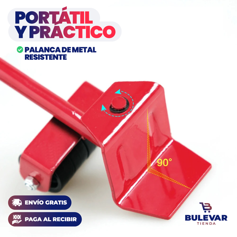 ELEVADOR PORTÁTIL PARA MUEBLES PESADOS