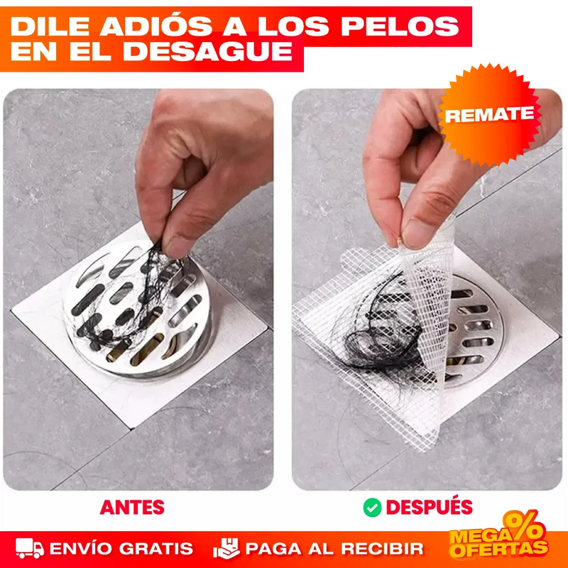 SET X 20 MALLAS FILTRO AUTOADHESIVA PARA DUCHA Y COCINA