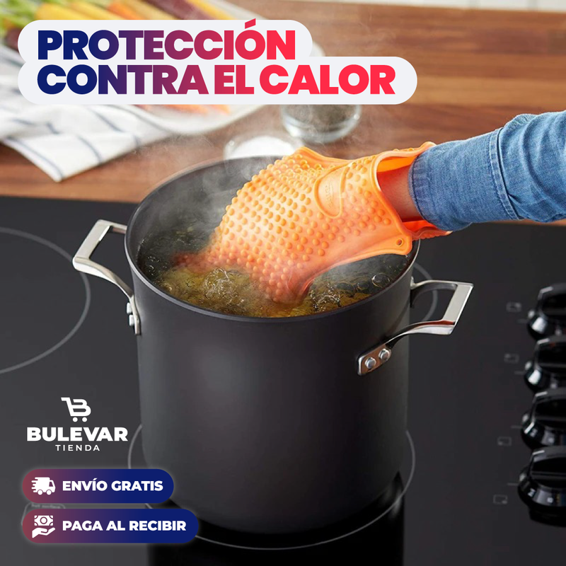 GUANTES DE SILICONA PROTECCIÓN CALOR