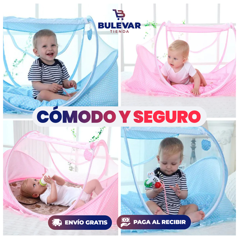 MOSQUITERA PLEGABLE PARA CUNA DE BEBÉS 0 A 3 AÑOS