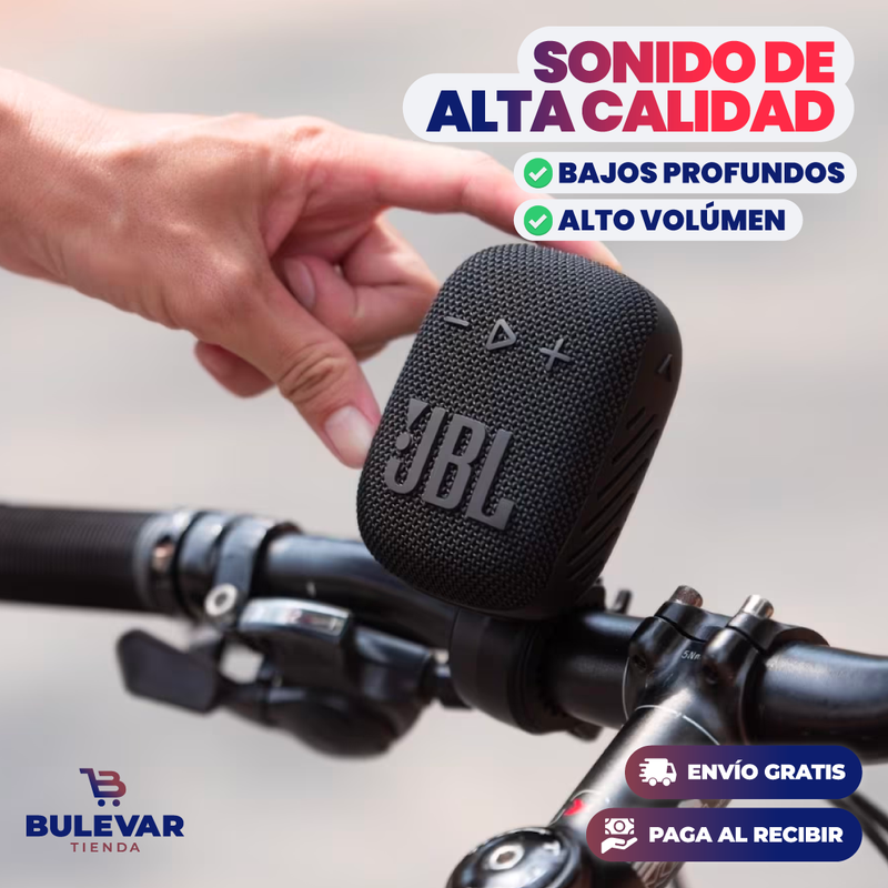 PARLANTE INALÁMBRICO JBL WIND S3 PARA BICICLETAS Y MOTOS