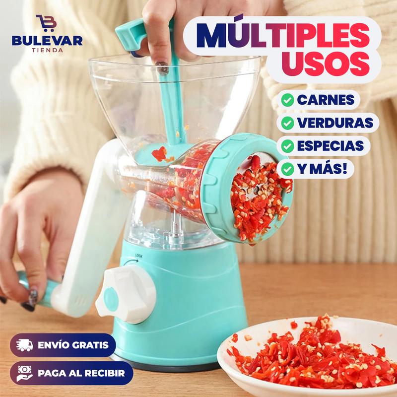 TRITURADOR DE ALIMENTOS MANUAL MULTIFUNCIONAL