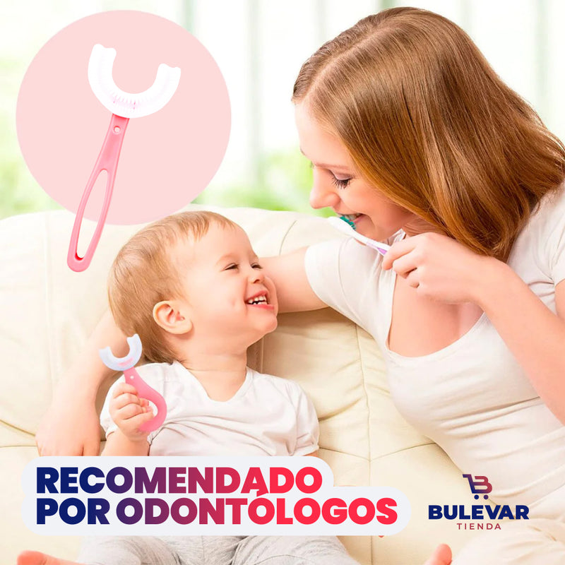 CEPILLO DE DIENTES EN FORMA DE U PARA NIÑOS