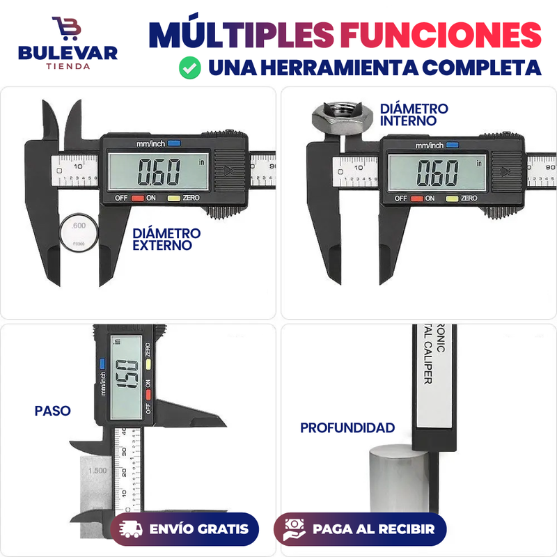 CALIBRADOR DIGITAL ELECTRÓNICO 150MM