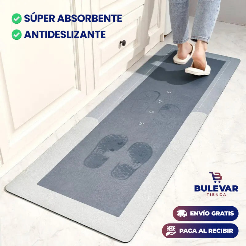 COMBO DE 2 ALFOMBRAS ANTIDESLIZANTES, SUPER ABSORBENTES PARA COCINA