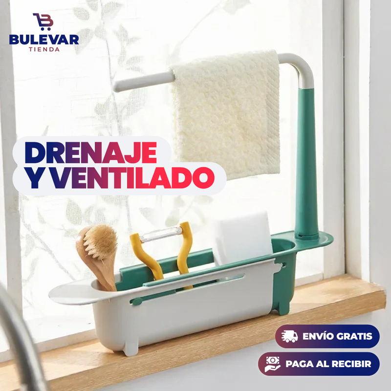 PROMO X2 ESTANTE EXTENSIBLE PARA UTENSILIOS DE LAVAPLATOS