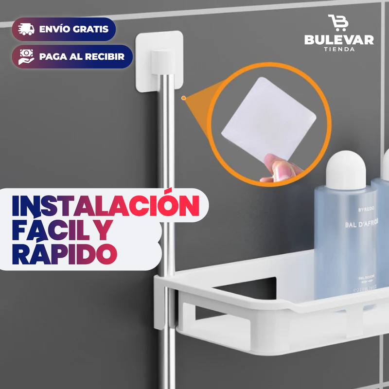 ESTANTE ORGANIZADOR DE 3 NIVELES PARA BAÑO O COCINA