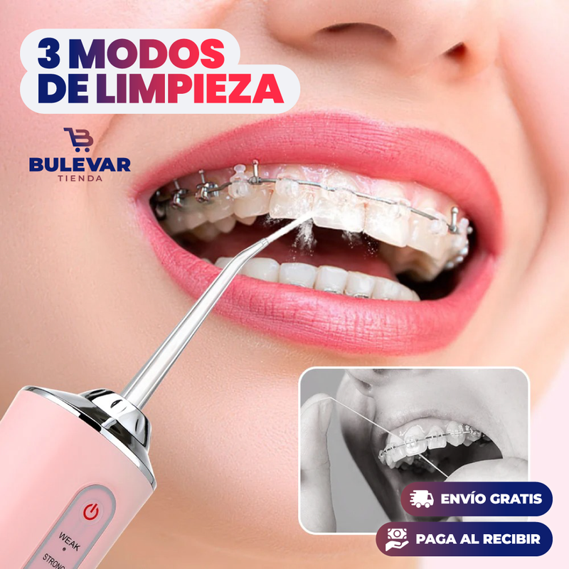 LIMPIADOR DENTAL, IRRIGADOR ORAL RECARGABLE