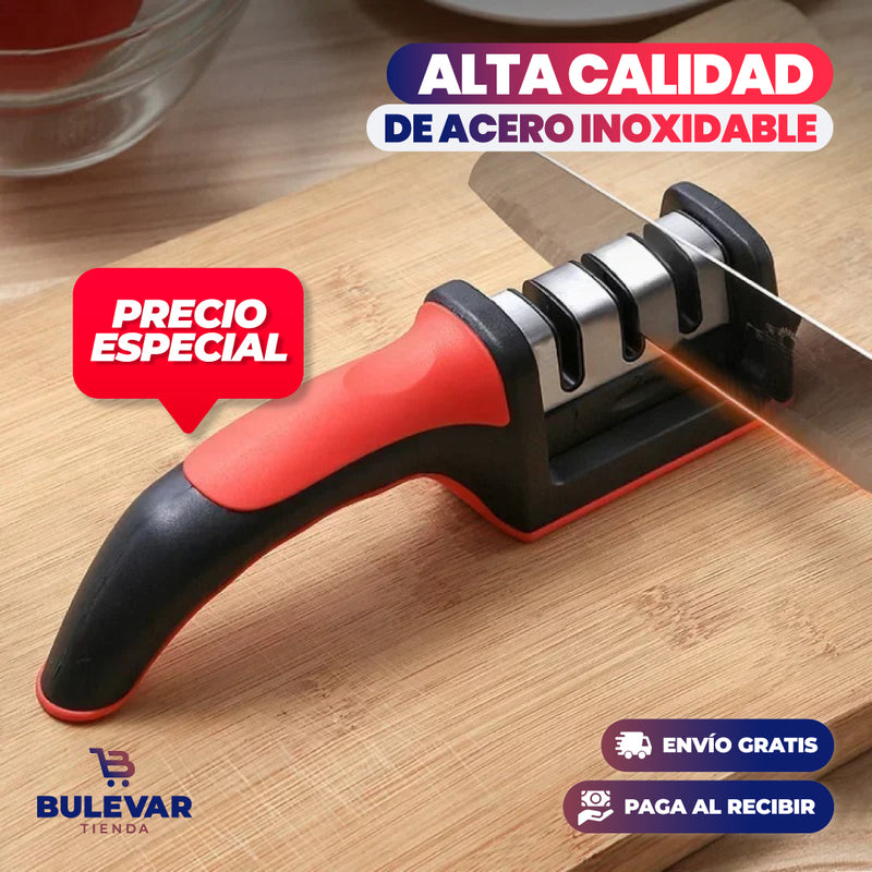 AFILADOR DE CUCHILLOS DE 3 PASOS