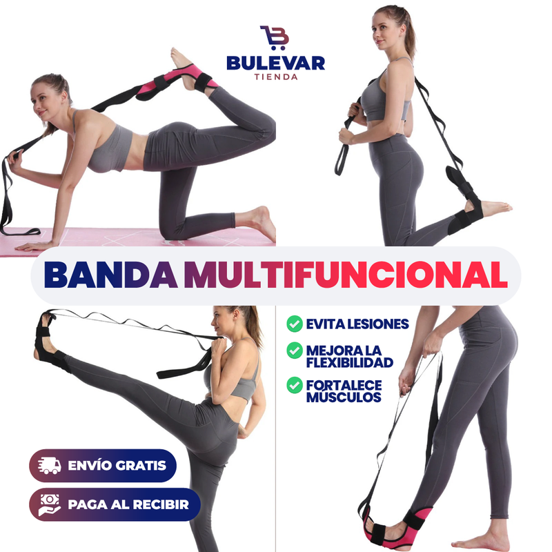 BANDA DE GIMNASIO PARA YOGA Y ESTIRAMIENTOS